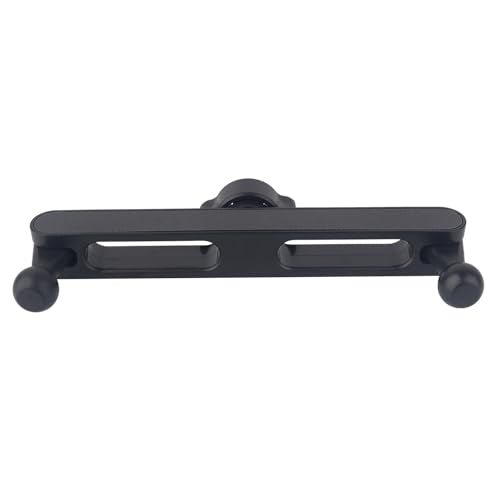Dual 17mm Ball Mount Splitter Adapter for Phone, 17mm Ball Mount Extension 1 to 2 Joint Head Connector Base, with Ball Socket and 1/4 Thread