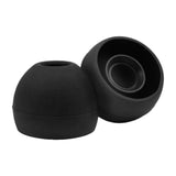 Replacement Silicone Ear Tips For Axil Xcor Pro, Gs Extreme 2.0 Earbuds, Black, 6 Pairs (S/M/L)