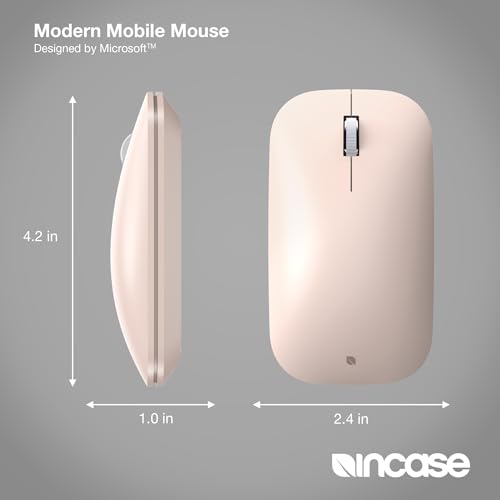 Modern Mobile Mouse Designed By Microsoft Lightweight, Precision Navigation, Right/Left Hand Use, Scroll Wheel, Bluetrack Technology, Wireless Bluetooth For Mac/Windows/8/10/11 (Sandstone)