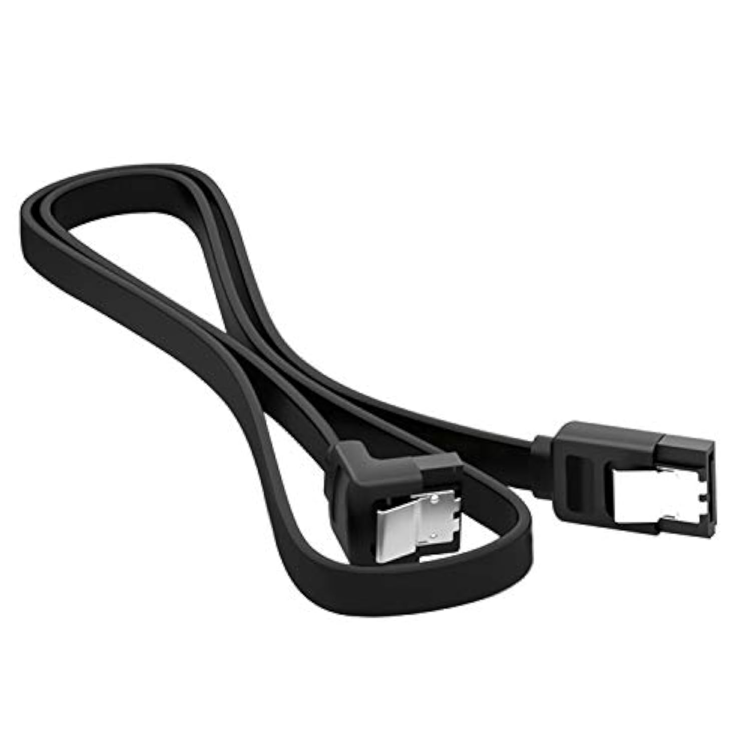 6 Pack 90 Degree Right Angle Sata Iii 6.0 Gbps Cable (Sata 3 Cable) With Locki