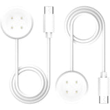 [2-Pack] Charger Compatible For Google Pixel Watch 2/3/Fitbit Ace Lte Replacement Charging Cable (3.3Ft/100Cm) [Not For Pixel Watch 1] (White, Type-C)