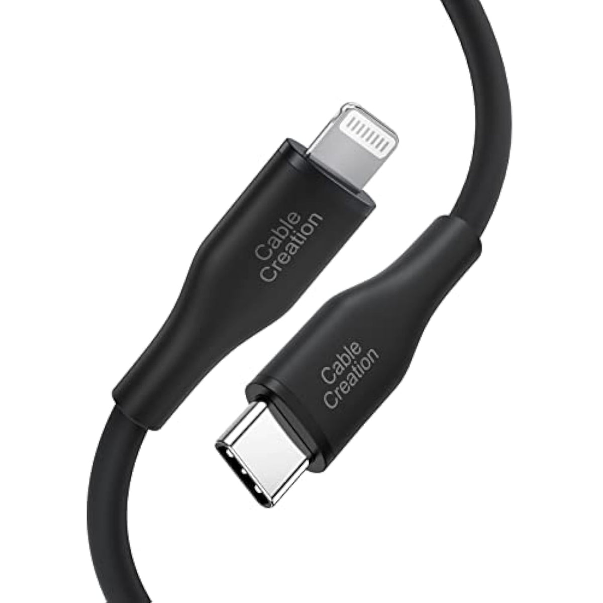 CableCreation USB C to Lightning Cable 6FT/1.8m, iPhone Charger Cable, Silicone Power Delivery Fast Charging Cord [MFi Certified] for iPhone 14/14 Pro/13/12 Pro Max/12/11, AirPods Pro, Black