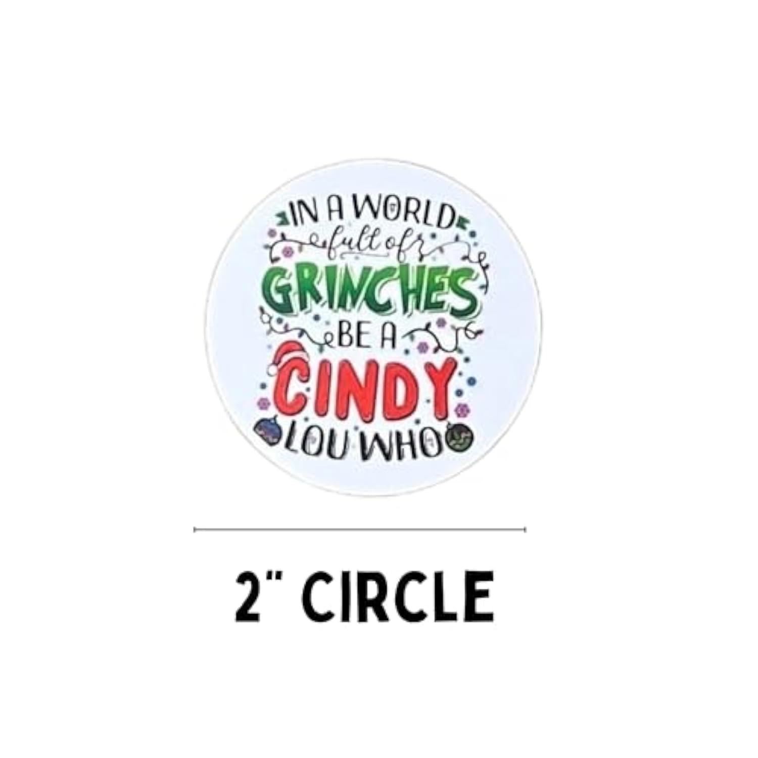 Grouch Freshie Cardstock Circles Cutouts Rounds 2” Inches | 24 Pk Mixed | Oven Bake W/Aroma Beads Paper Christmas Holiday Bundle