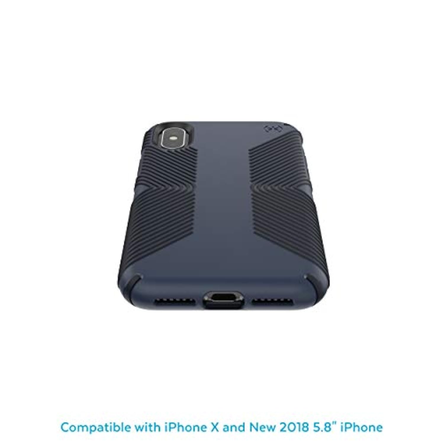 Speck Products Presidio Grip iPhone Xs/iPhone X Case, Eclipse Blue/Carbon Black