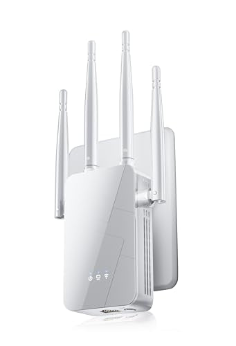 2026 Wifi Extender Signal Booster - Up To 10000 Sq.Ft Coverage, Wireless Booster - Long Range Internet Repeater, Wifi Booster And Signal Amplifier W/Ethernet Port, 1-Tap Setup