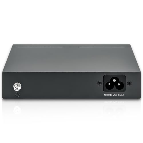 Intellinet 5-Port Gigabit Ethernet Poe+ Switch 4 Poe+ Ports @40W Budget, Up To 30W Per Port - 10Gbps Switching Capacity, Unmanaged, Wall Mountable, Fanless, Durable Metal 3 Yr Mfg -561792