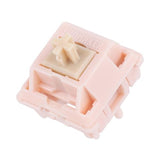 Silent Mechanical Keyboard Switches Set - 35 Pieces Factory Pre-Lubed, 5-Pin Linear/Tactile Switches for Custom Mechanical Keyboards (Nude