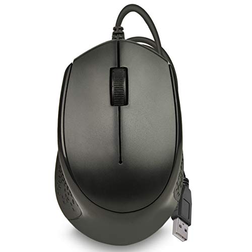 205U Black - Wired Usb Optical Mouse - 1200 Dpi - Three Buttons Left/Right And Scroll Key - Office Use (Mo-205U)