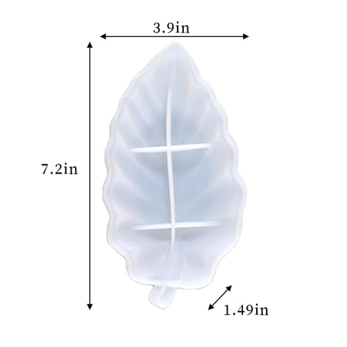 Resin Tray Molds Leaf Tray Silicone Resin Mold Irregular Jewelry Plate Candle Holder Mold Unique Leaves Shape Epoxy Molds For Concrete Dish Storage Art Craft Gift Home Decor