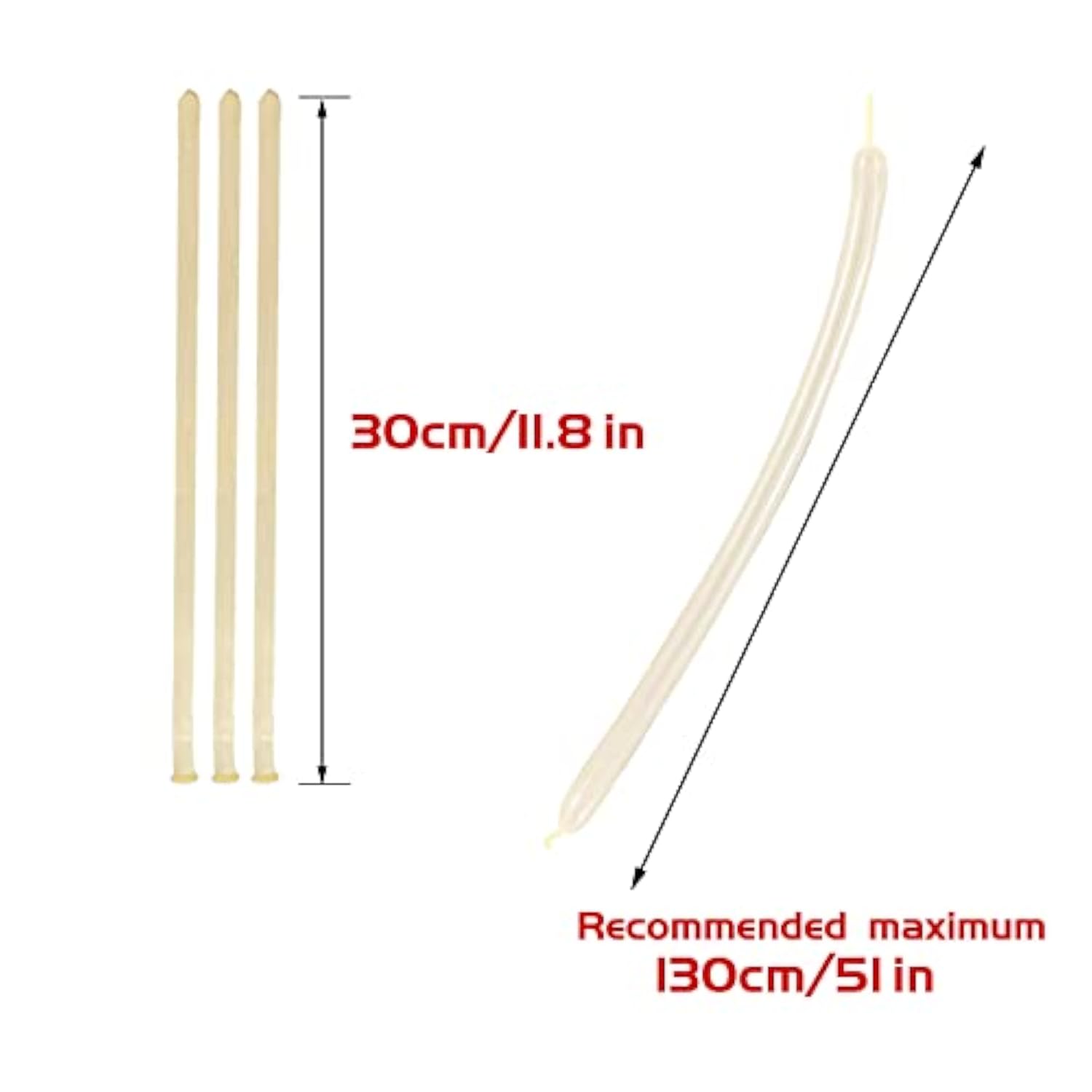 260 Clear Long Balloons For Animals, Thickening Skinny Latex Twisting For Arch Modeling Magic Clown Birthday Wedding Party Decorations 100Pcs