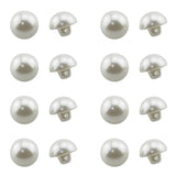 Half Domed Pearl Button 50Pcs 15Mm White Round Half Ball Abs Plastic P