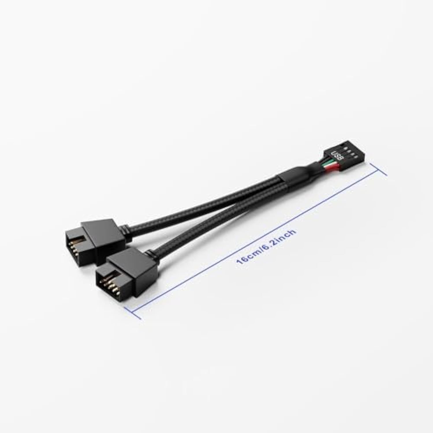 Motherboard 9Pin Usb2.0 To Dual 9Pin Extension Cable, 9Pin To 2 * 9Pin Splitte