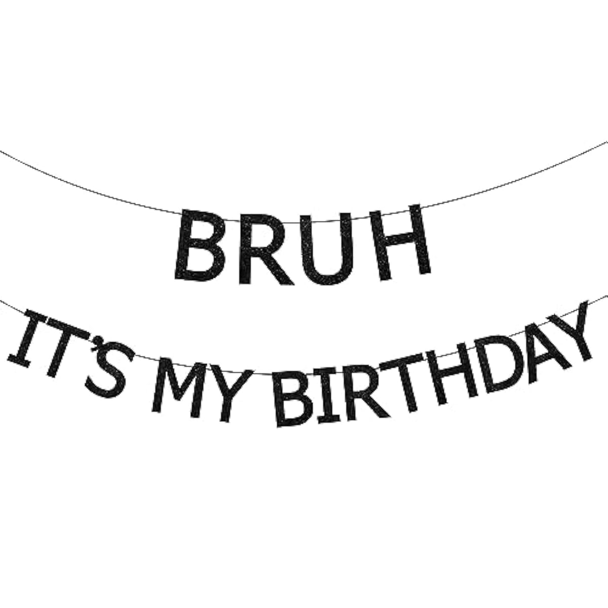 Bruh It’S My Birthday Decorations, Black Bruh It’S My Birthday Banner, Preteen And Teen Boy Bday Party Supplies