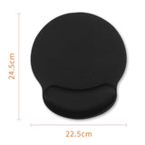 Mouse Pad, Gel Wrist Support Comfortable Ergonomic Mousepad With Smooth Rest Surface And Non-Slip Pu Base For Pain Relief Computer Laptop Office Home (Pure Black)