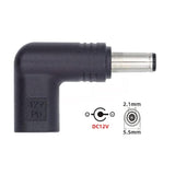 cablecc USB 3.1 Type C USB-C Female to DC 12V 5.5x2.1mm Plug 90 Degree Angled