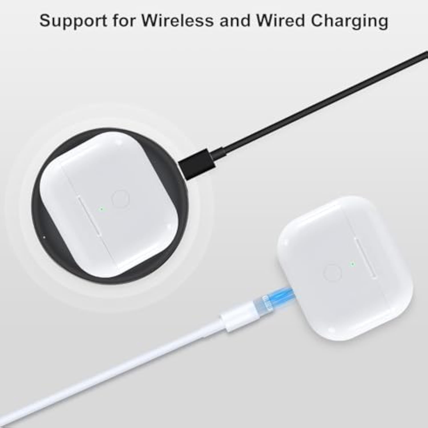 Wireless Charging Case Replacement Compatible With Airpod 3Rd Generation, Air Pod 3 Charger Case With Bluetooth Pairing Without Earbuds, White