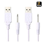 (2 Pack) Fast Charging Replacement Usb Cable | Dc Charger Cord - 2 Ft - 2.5Mm