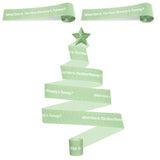 2 Rolls 2 Inch X 150 Feet Baby Shower Measuring Tape Tummy Measure Belly Game Paper Belly Measuring Tape For Baby Shower Party Decorations Supplies(Green)