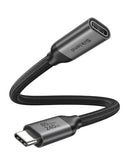 80Gbps USB 4 Extension Cable for Thunderbolt 5/4, [240W Charging, 8K 60Hz] USB C Extender 1.6ft, 4K@540Hz Type C Male to Female Adapter Compatible