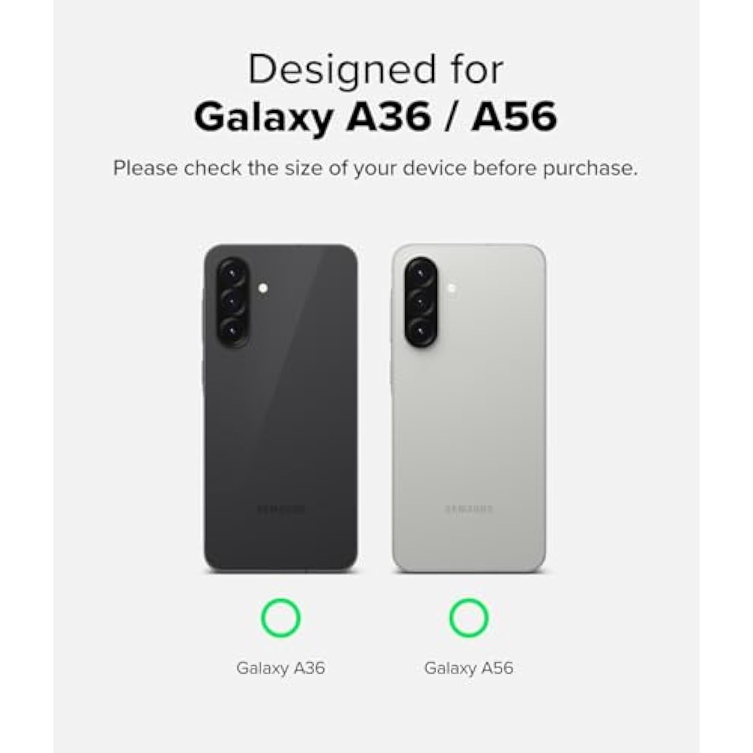 Ringke Fusion-X [Precise Cutouts for Camera Lenses] Compatible with Samsung Galaxy A56 5G Case and Galaxy A36 5G Case, Augmented Bumper Clear Heavy Duty Shockproof Protective Cover - Black