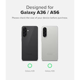 Ringke Fusion-X [Precise Cutouts for Camera Lenses] Compatible with Samsung Galaxy A56 5G Case and Galaxy A36 5G Case, Augmented Bumper Clear Heavy Duty Shockproof Protective Cover - Black