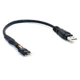 9-Pin Usb Motherboard Male To Single Usb 2.0 Type A Male Power Cable Adapter Extension Cable For Motherboard, 7.8 Inches (20 Cm), Black, 1 Count
