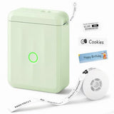 D110 New Version Label Maker Machine With Tape, Handheld Bluetooth Label Printer, Mini Thermal Printer, Sticker Maker For Organizing Home Kitchen School, Green Visit The Store