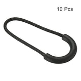 Zipper Pulls Extension Handle Cord, 10 Pack Finger Use Plastic U-Shape
