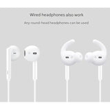 Ear Hooks Accessories Compatible With Airpods 2 & Airpods 1 Or Earpods Headphones,Airpod Tips Anti-Slip Ear Hooks Silicone 1 Pair (White)