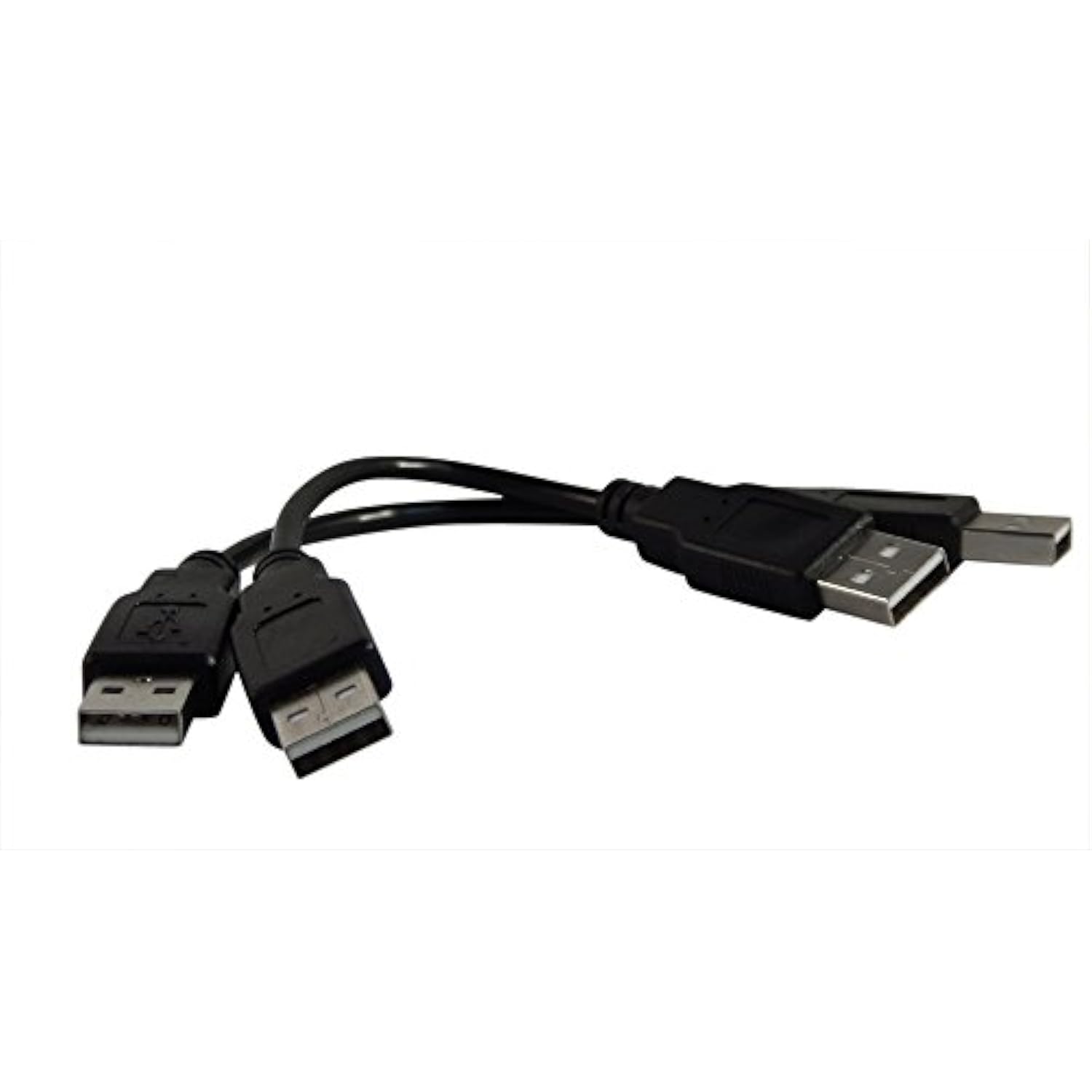 2 Pack 6 Inch Black Usb 2.0 High Speed Male A To Male A Cable 0.5 Ft