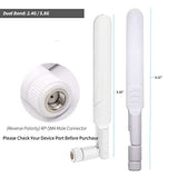 Dual Band Wifi Antenna 2.4Ghz 5Ghz 5.8Ghz 9Dbi Mimo Rp-Sma Male Antenna For Wifi Router Wireless Network Card Usb Adapter Security Ip Camera Video Surveillance Monitor - 2Pack