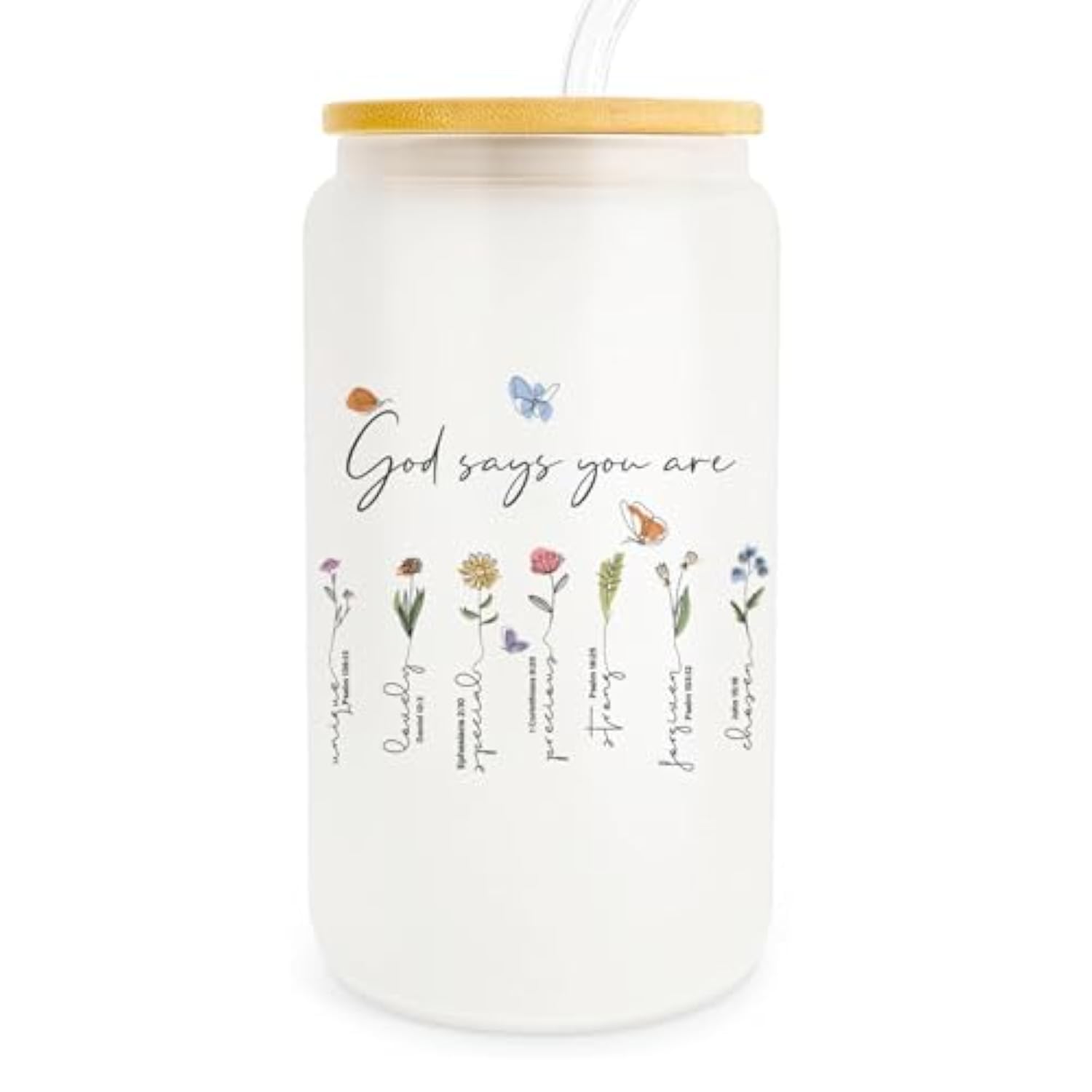 Christian Gifts For Women Faith, Faith Based Gifts, Religious Gifts For Women Friend Coworker, Christmas Catholic Gifts For Mom Women Friend, Birthday Gifts For Mom, 16Oz Glass Coffee Cup