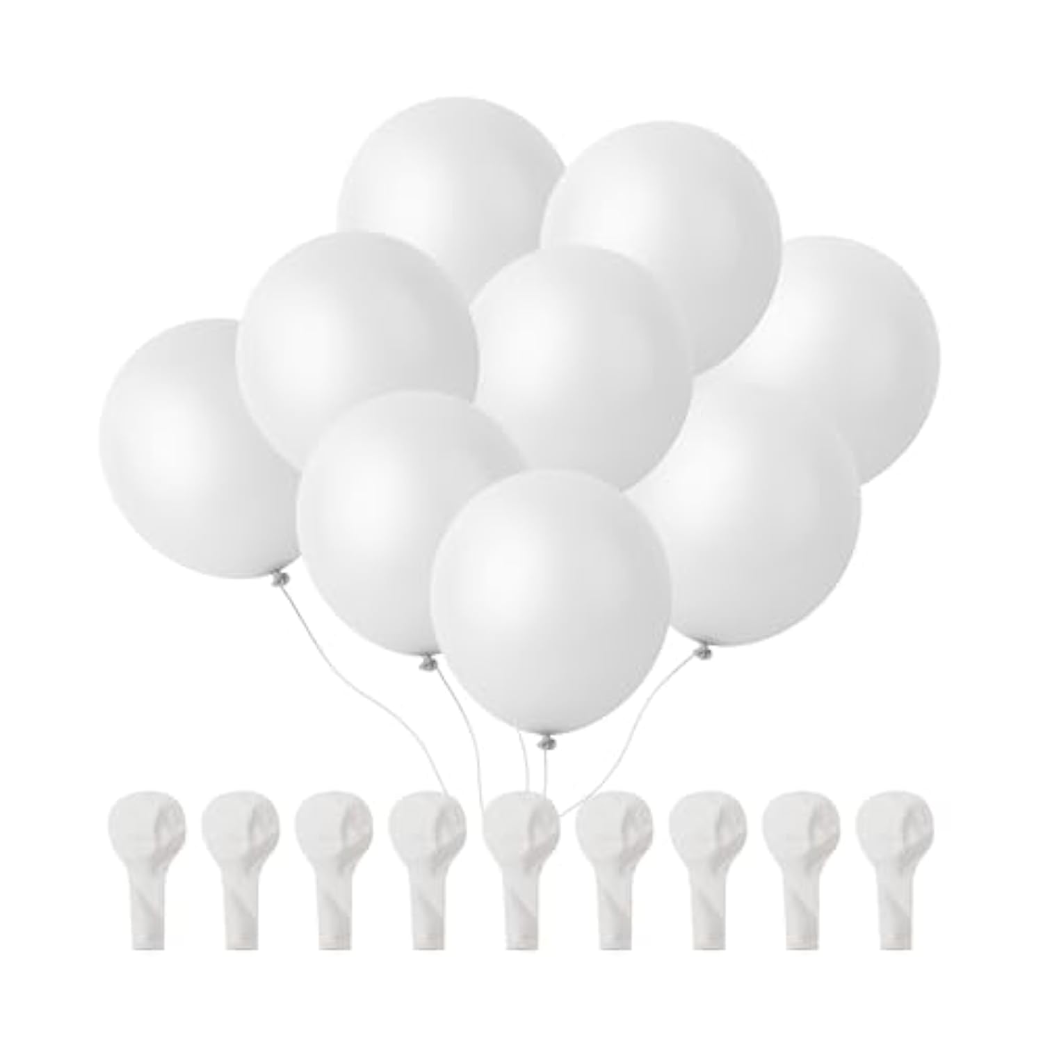 - Balloons, 12 Inch, 54 Pack, White, Party Balloons