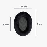 kwmobile 2X Earpad Compatible with Sennheiser HD 559/569 / 599 - Replacement Velour Earpad Cushion for Headphones - Black