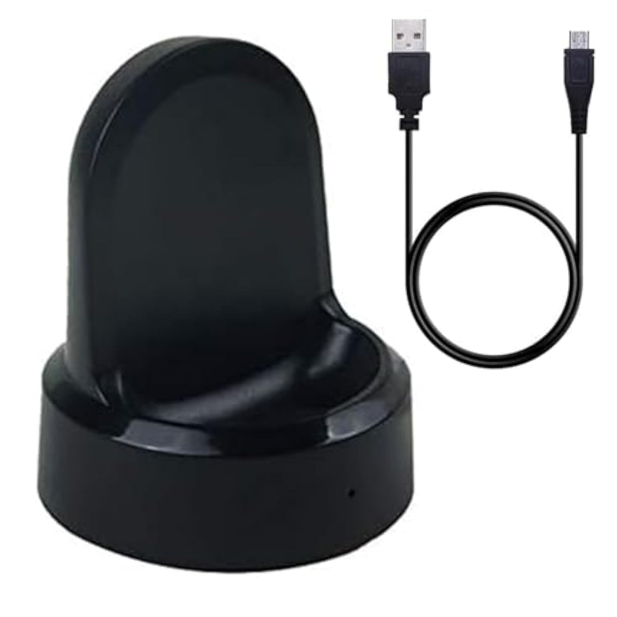 Compatible With Samsung Gear S2 Charger, Replacement Wireless Qi Charging Cradle Dock For Gear S2 Classic/Sport Smartwatch (Black)