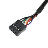 Usb 2.0 Internal Motherboard Header Cable Usb 2.0 9Pin Female To Female Internal Motherboard Header Cable