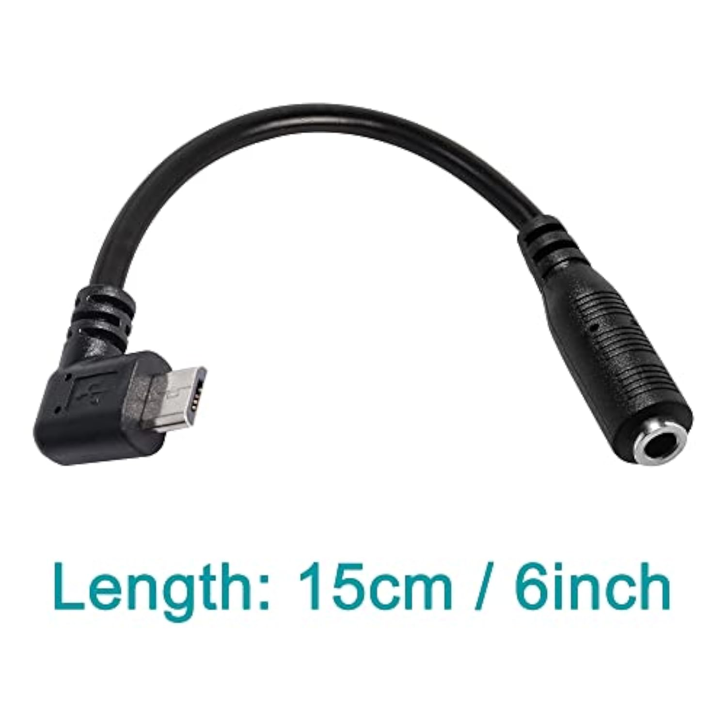 Micro Usb Male To Aux 3.5Mm Audio Cable Cord, 2 Pack 1/8" 4 Pole Trrs Female T