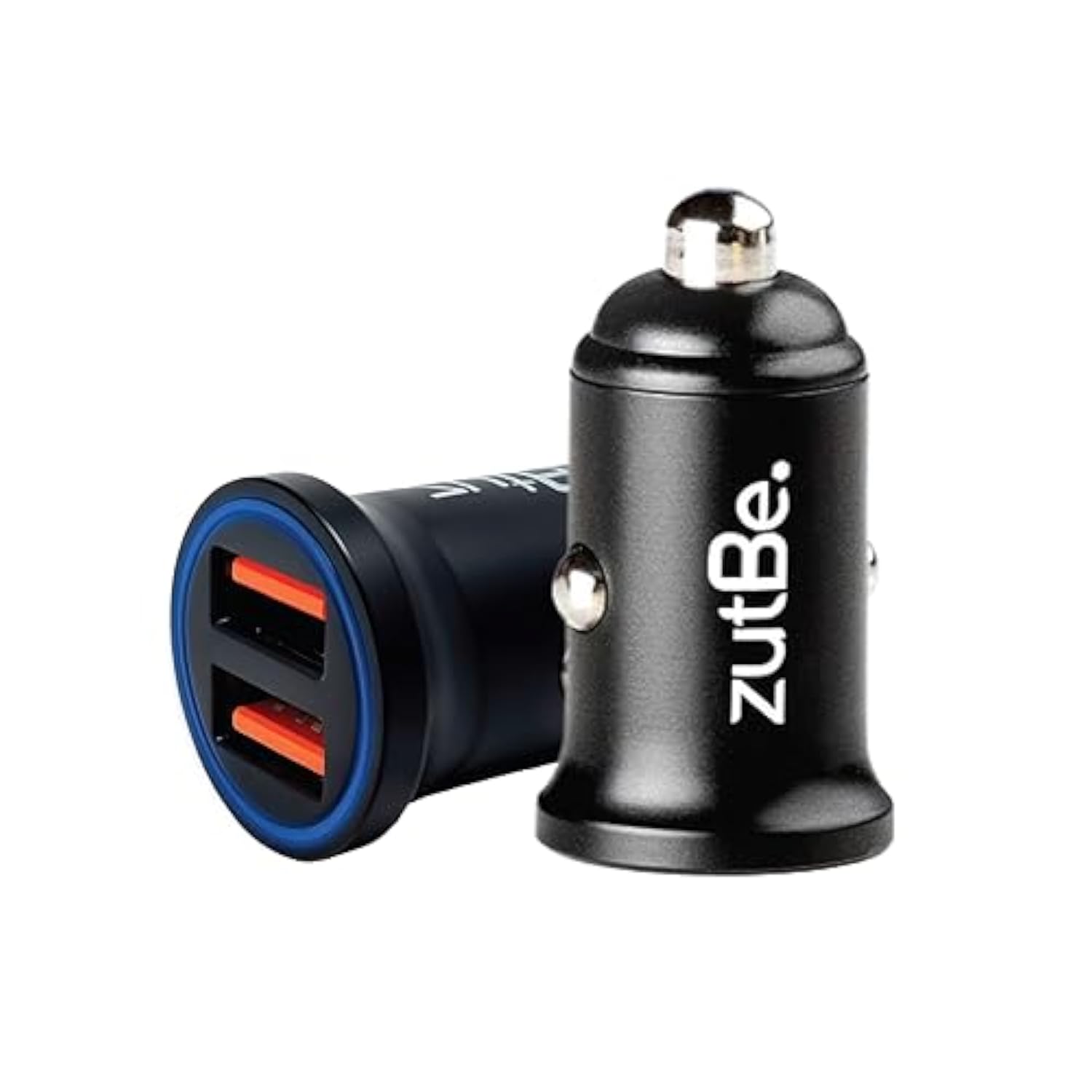 Dual Usb-A 36W With One Qc 3.0 Compact Metal Fast Car Charger For Iphone 14 13 12 Se 11 X 8 7 & Ipad; Samsung Galaxy S20 S1 Note Oneplu, Pixe, & More [Be Charitable, Durable, Confident]