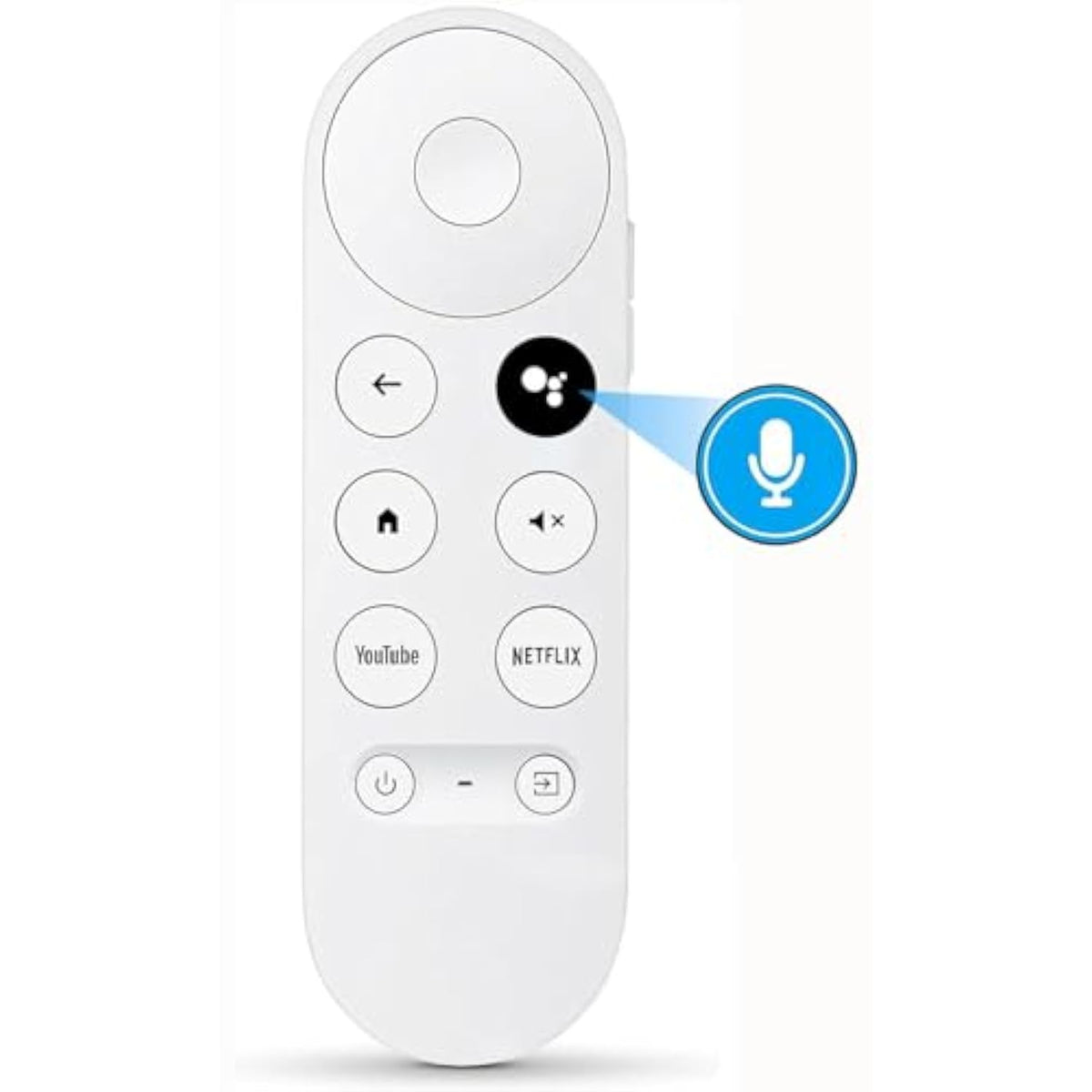 Voice Remote for Google Chromecast 4K Snow TV Replacement GA Series Models