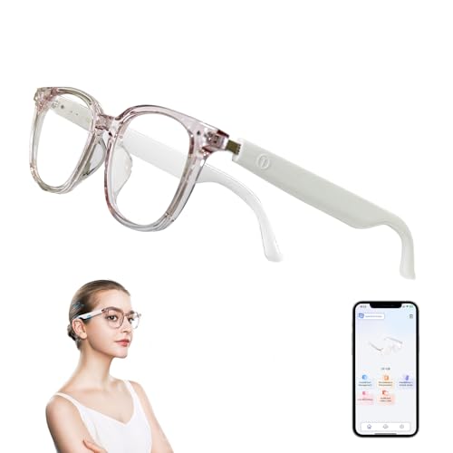 AI Smart Glasses for Women Men, Real-Time Translation(160+ Languages), AI Noise Reduction with Photochromic Lenses, Open-Ear Bluetooth Audio Glasses,