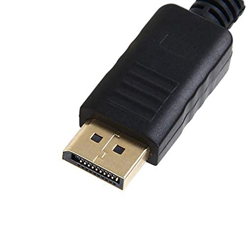 DisplayPort to HDMI Adapter,Gold-Plated DisplayPort Male to HDMI Female Display Monitor Converter Cable Adapter for Computer, Desktop, Laptop,