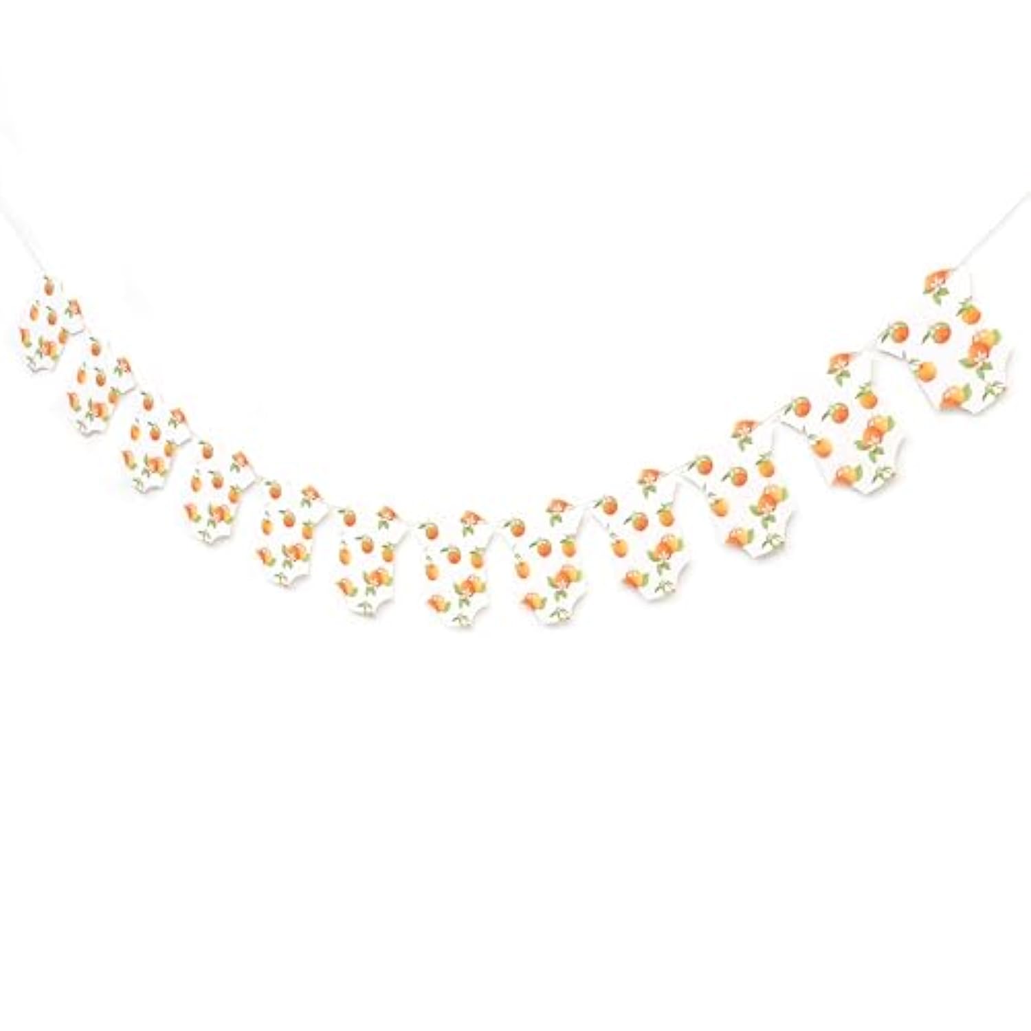 Little Cutie Bodysuit Banner Citrus Decorations "Little Cutie On The Way" Baby Shower Decor