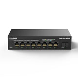 8 Port 2.5Gb Web Managed Ethernet Network Switch With 8 X 2.5 Gigabit | 1 X 10G Sfp+ | Work With 10-100-1000Mbps Devices | 60G Bandwidth | Fanless Quiet Metal Internet Switch