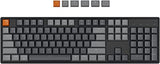 K10 Full Size Wireless Gaming Mechanical Keyboard, 104 Keys Rgb Led Backlight N-Key Rollover With Gateron G Pro Red Switch, Bluetooth/Usb-C Wired Aluminum Frame Keyboard For Mac/Windows
