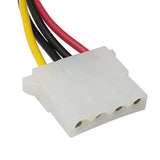 Sata Power Cable Adapter 3Pcs 8Inch Sata 15 Pin Male To Molex Lp4 Female Power