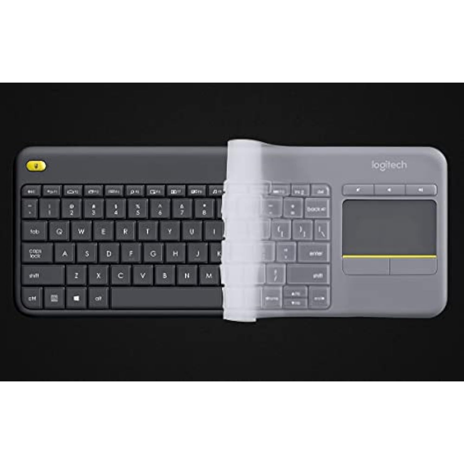 Keyboard Cover For Logitech K400 Plus Wireless Touch Keyboard, Logitech K400 P