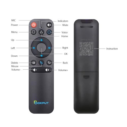 BPR1S Plus Air Mouse Remote 2026 New BT & 2.4G RF Replacement Remote with USB Receiver and Voice Control Supports 6-Axis Gyro IR Learning for Android