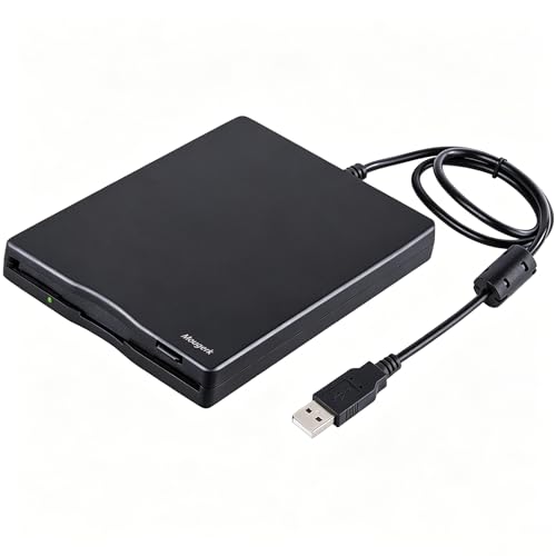Floppy Drive 3.5 External Usb Floppy Diskette Drive For Laptops Desktops Notebooks (Black)