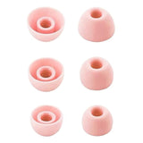 Eartips Compatible With Beats Studio Buds +, Studio Buds, Fit Pro Earbuds; 6 Pairs Cosmic Pink Soft Silicone Earbud Tips