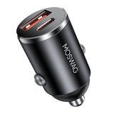 Car Charger, Invisible Cigarette Lighter Usb Adapter [All Metal & Mini], 18W&15.5W 2 Port Car Adapter, Qc3.0 Dual Port Cigarette Lighter For Iphone 16 15 Samsung S25 Ultra Piexl 7 And More